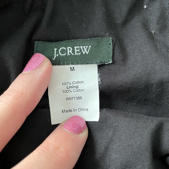 [J.Crew] Black Cotton Skirt - Picture 2 of 3